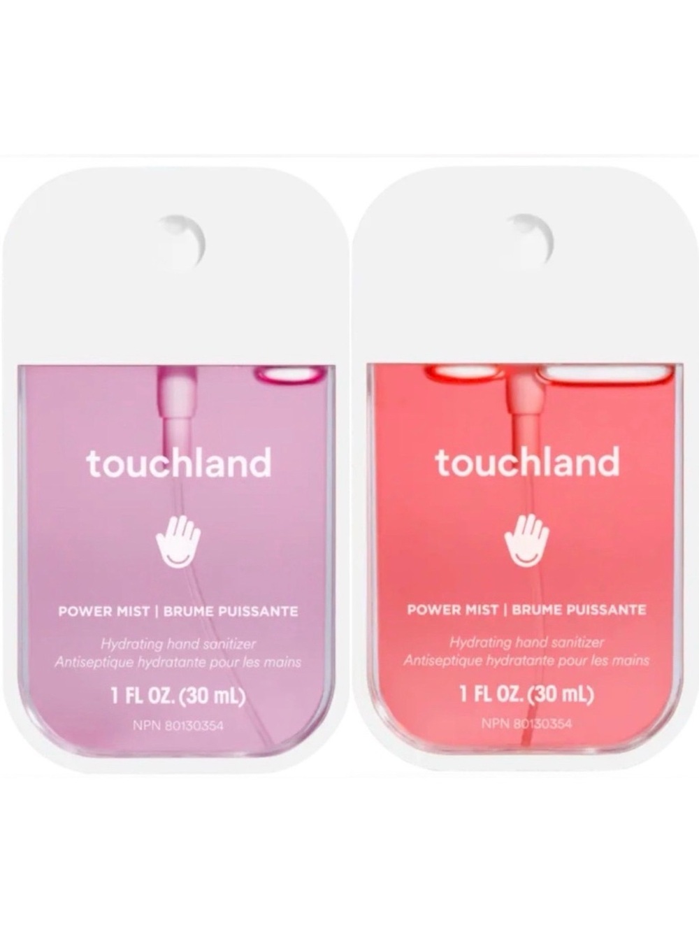 Touchland Power Mist Hydrating Hand Sanitizer Duo- Berry Bliss & Wild Watermelon